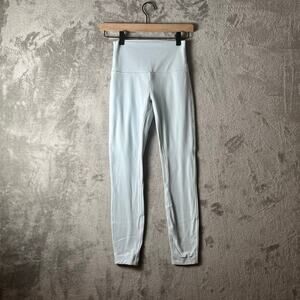Lululemon Align High-Rise Pant 25" Powder Blue Size 4 Double‎ Lined